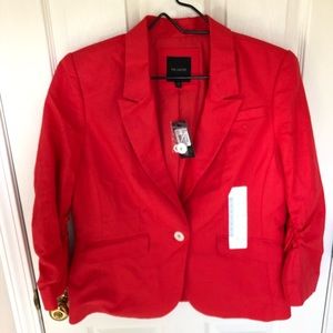 Ladies  Coral\Red Blazer by The Limited